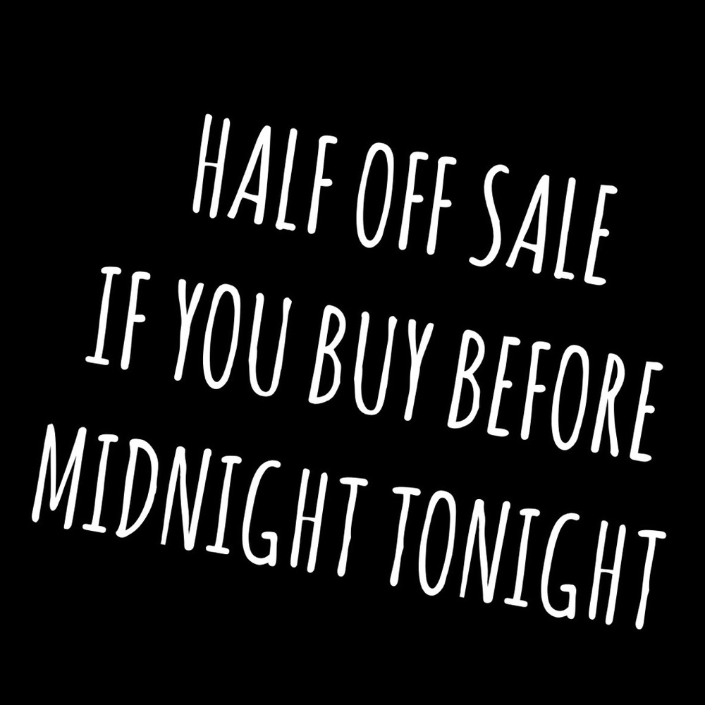 HALF OFF SALE